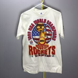 Vintage 1995 Houston Rockets Champions Starter Tee M Single Stitch